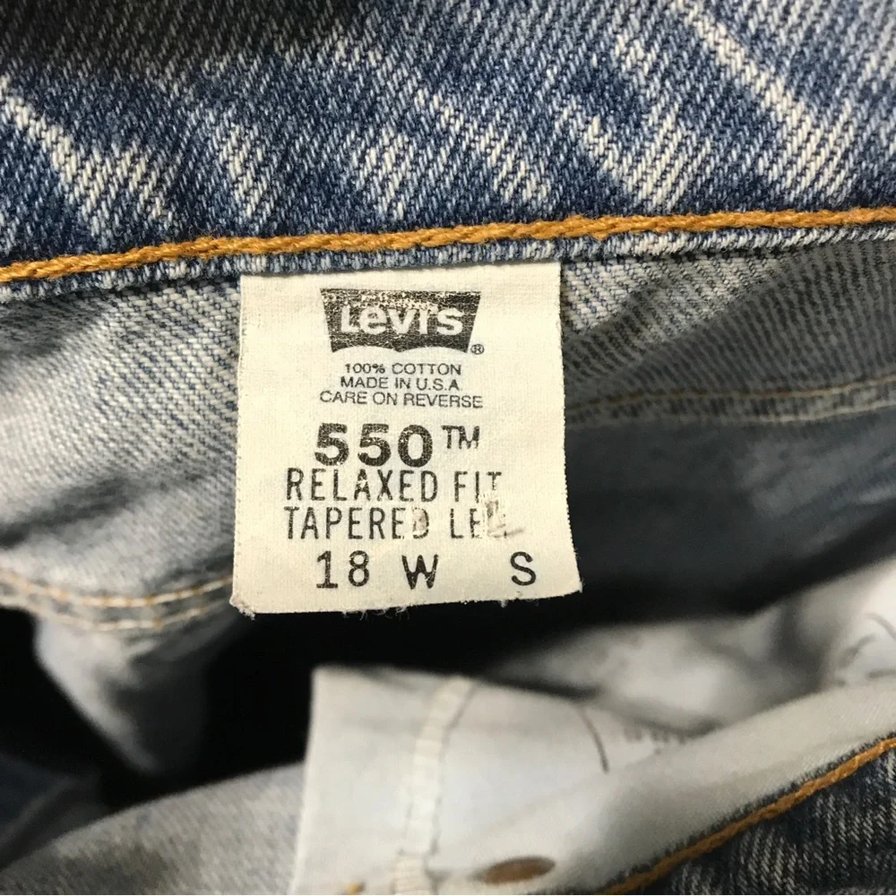 Vintage 500 Levi’s High Rise Relaxed Fit Tapered Leg Denim Jeans - Picture 7 of 10